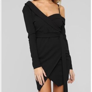 Fashionova One Shoulder Drape Tied Dress